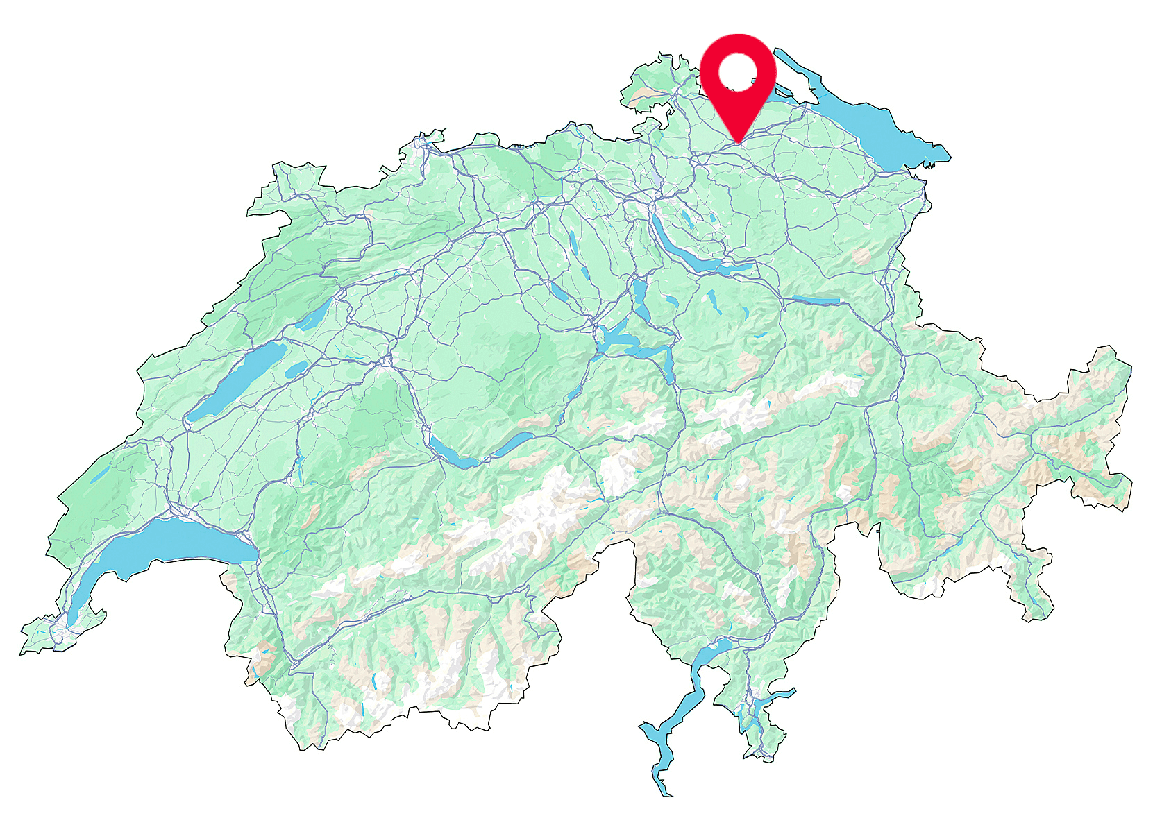 Ein Fahrschulauto mit dem Logo der Fahrschule SULI fährt durch das Stadtgebiet von Frauenfeld. Im Bildhintergrund sind typische Gebäude der Stadt und eine klare Strassenführung zu sehen. Eine Fahrschülerin sitzt am Steuer, begleitet von einem Fahrlehrer.