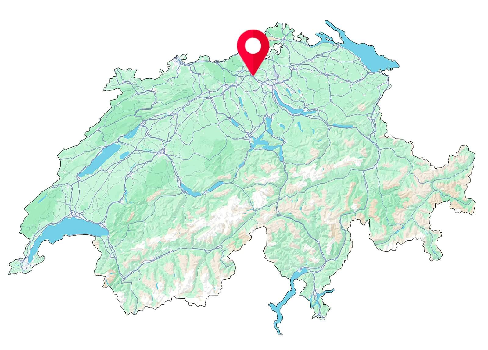 Fahrschule SULI in Wettingen – zentral gelegen und bequem mit öffentlichen Verkehrsmitteln erreichbar für deinen Fahrunterricht.